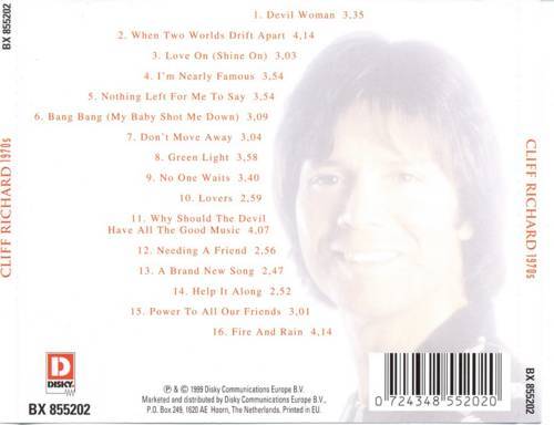 Cliff Richard 1970s : Back